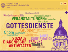 Tablet Screenshot of christuskirche-mainz.de